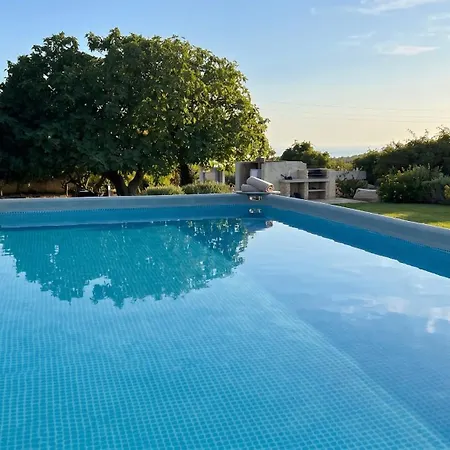 Miramare Peaceful Oasis With Garden, Pool And Sea View In Villa Alghero