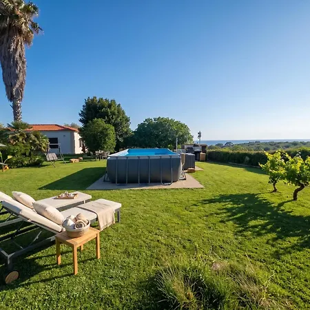 Miramare Peaceful Oasis With Garden, Pool And Sea View In Villa